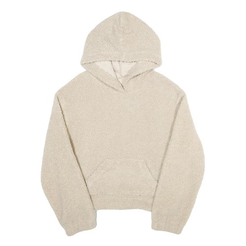 Hoodie femme beige polaire - hoodie,
