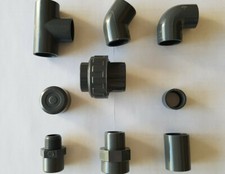 BOUCHON COUDE EMBOUT MAMELON REDUCTION TE TUBE UNION VANNE-PVC PRESSION A COLLER