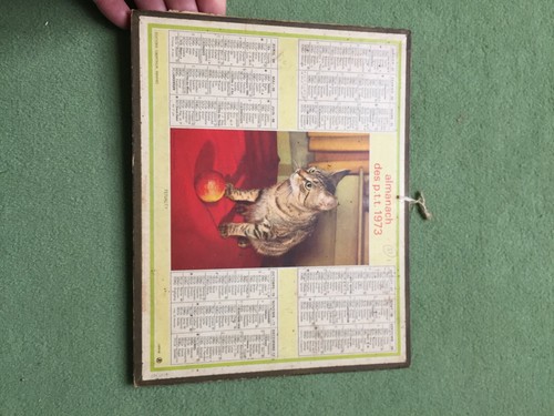 Calendrier almanach ptt 1973 - almanach,