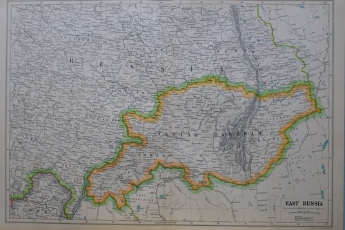 1919 carte east russie tartre - carte,