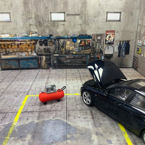 Diorama garage 43 - diorama, 1/43