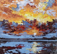 Sunset Landscape Original Art