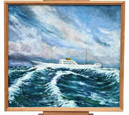 Peinture marine bateau à - marine,