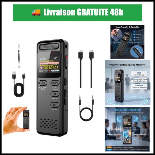 Dictaphone numérique go - dictaphone,