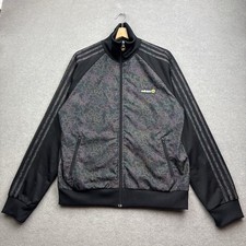 Adidas Track Jacket Men M Neon