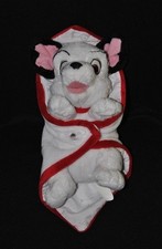 Peluche doudou chien 101 dalmatiens DISNEY NICOTOY couverture blanc 25 cm TTBE 