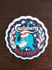 Rare sous bock Bière Carlsberg Elephant Brasserie Danoise Dessous de verre