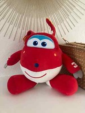 24 ⚜️  Grande Peluche Doudou Super Wings Jett Hauteur 30 Cm Assis