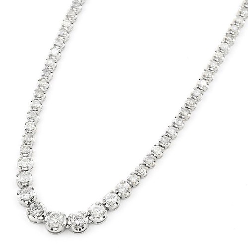 Collier tennis diamant naturel - collier,