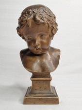 Buste de Bacchus enfant signé