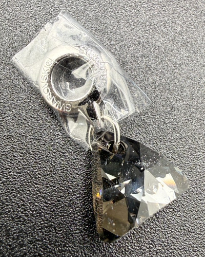 Charm swarovski triangle - swarovski, noir