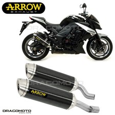 Pot échappement KAWASAKI Z 1000 2010 2011 ARROW Carbone THUNDER