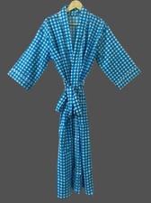 Robe En Coton Turquoise Longue