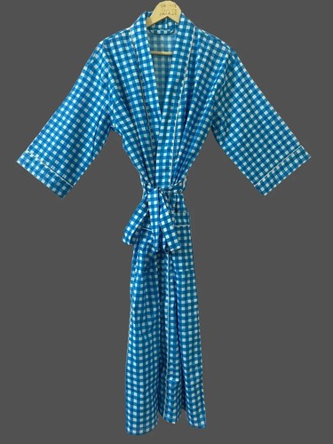 Robe coton turquoise - en, longue