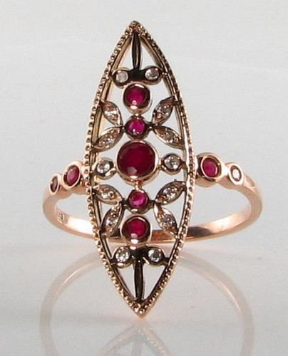 9ct rosé bague jonc - rosé,