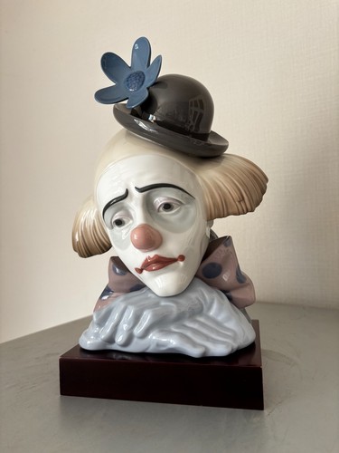 Lladro buste clown porcelaine - lladro,