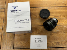 Tokina Cinema 11-20mm T2.9 EF Mount Lens , used once
