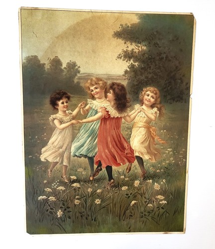 Chromolithographie enfants - ,