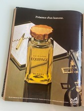 Publicité Vintage Advertising Luxe Parfum Equipage HERMÈS (déc. 1980)