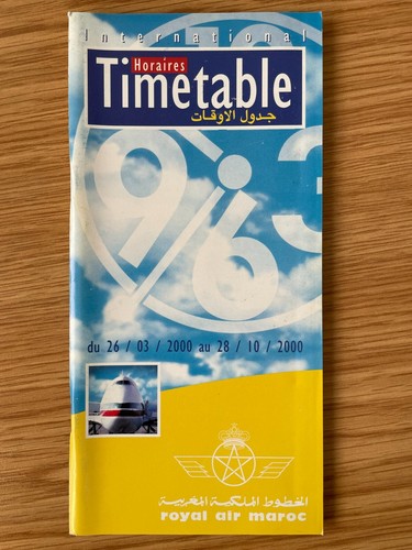 Royal air maroc timetable - royal,