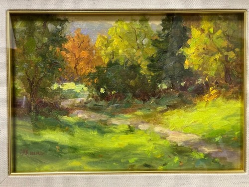 Tableau huile paysage