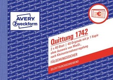 Avery 1742 A6 40pages