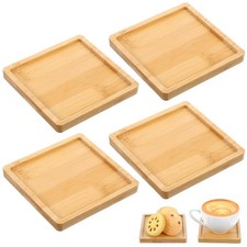 Lot de 4 plateaux carrés en