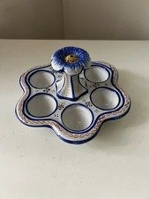 Œufrier Coquetier multiple faïence de Quimper HB