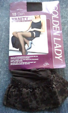 Bas Jarretière nylon GOLDEN LADY VANITY 15 Taille 4 FR46/48 UK10 USA/D44/46