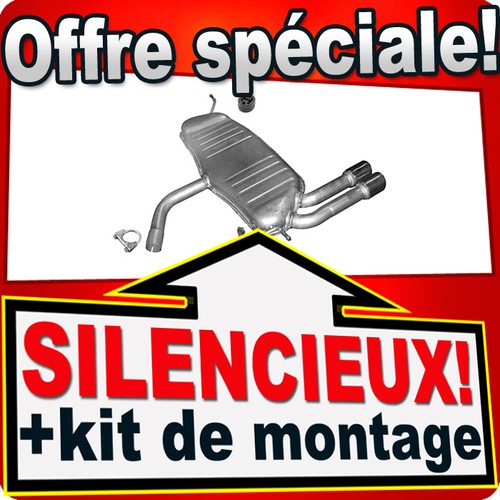Silencieux arriere pour audi - silencieux,