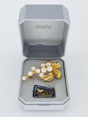 Broche maty plaque - (, muguet)