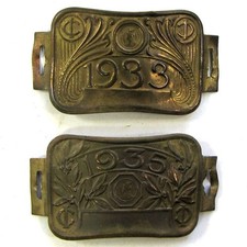 Lot de 2 - PLAQUE de VÉLO