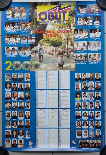 Affiche pétanque obut - pétanque,