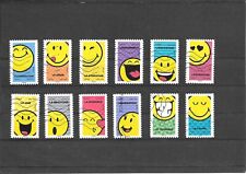 FRANCE 2022 SMILEY FETE SES 50 ANS SERIE COMPLETE DE 12 TIMBRES OBLITERES