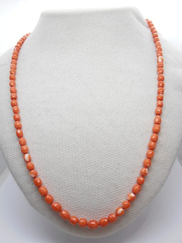 Collier corail rose - en, naturel