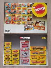 LOT DE 2 CATALOGUES CORGI 1983