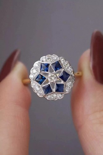 Bague style art déco rin - bague,