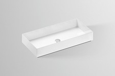 Bassin à poser Alape AB.ME750, rectangulaire L : 750 mm H : 115 mm P : 375 mm...