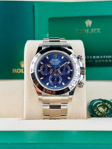 Rolex daytona blue - 40, blue/blue