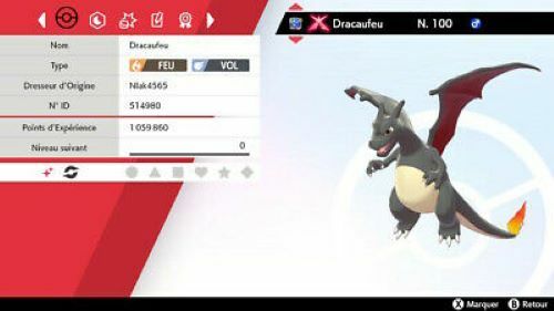 Pokemon dracaufeu shiny 6iv - pokemon,
