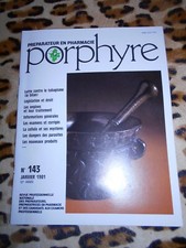 Revue Porphyre, préparateur