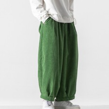 Homme Velours Desseré Pantalon Baggy Kung Fu Pantalon Jambe Large Bas Hip Hop