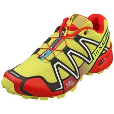 Salomon SPEEDCROSS 3 Jaune Rouge : Entraîneurs Unisexe - 40 EU