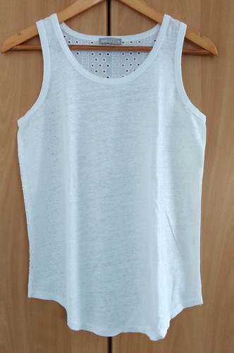 Debardeur blanc ajoure tex - blanc,