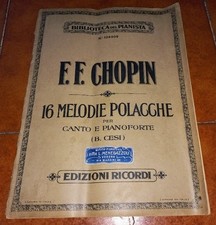 CHOPIN 16 MELODIES POLONAISES