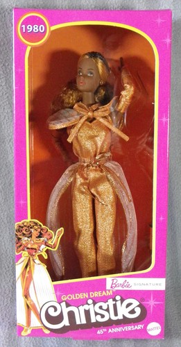 Barbie christie 45th golden - barbie, aa