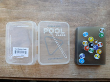 Jeu de cartes  billard transparentes - Poker size pool cards KIKKERLAND