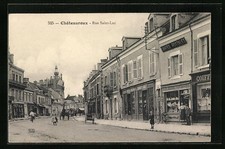 CPA Châteauroux, Rue Saint-Luc, vue de la rue 