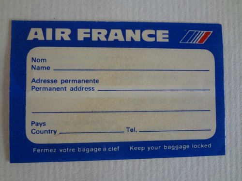 Ancienne etiquette bagage air - ancienne,