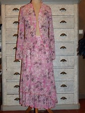 ENSEMBLE BOHEME JUPE VESTE CHEMISE TOP CHACOK  3 4 F 36 38 40 I 40 42 44 TBE